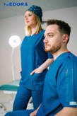 اسکراب شلوار کشی طرح جین رنگ آبی مدل Basic