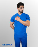 اسکراب شلوار کشی مدل BASIC رنگ آبی آسمانی تمام نخ A+